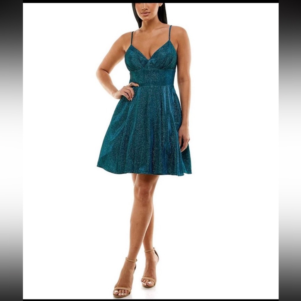 B Darlin Teal‎ Mini Dress